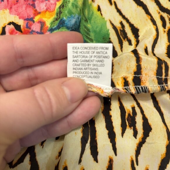 Glam Kimono, Tiger print w/ floral accents. One Size. EUC. - Picture 8 of 12